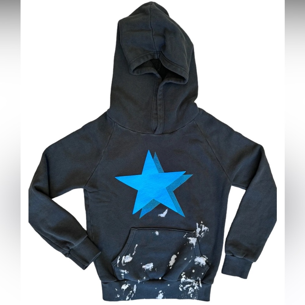 Californian Vintage Boys Splatters Cotton Hoodie Size 8